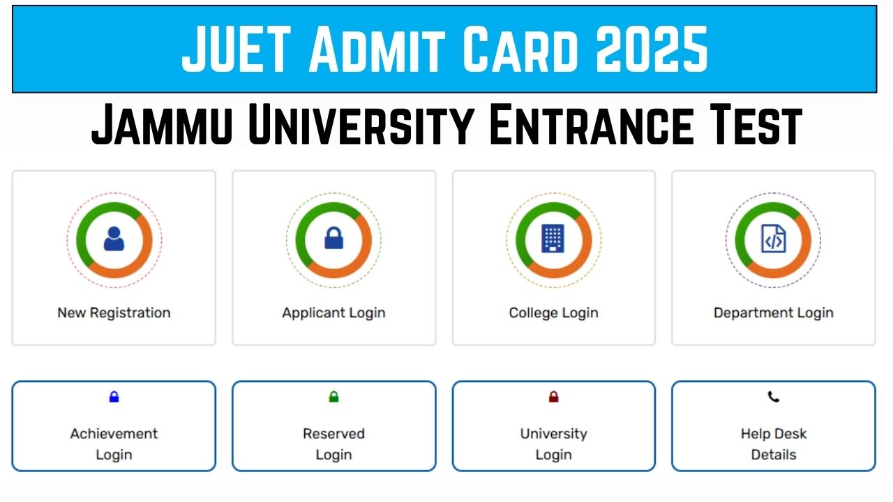 JUET Admit Card 2025